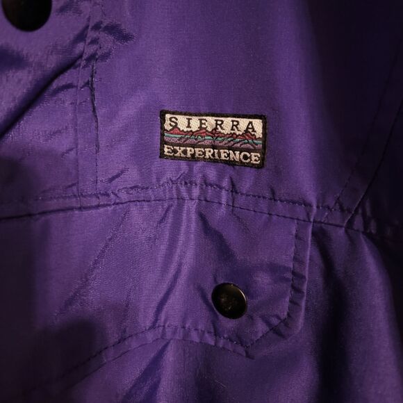 Vintage 90s Sierra Experience Windbreaker Pull-over | Women's S, Purple and Teal - Picture 3 of 9